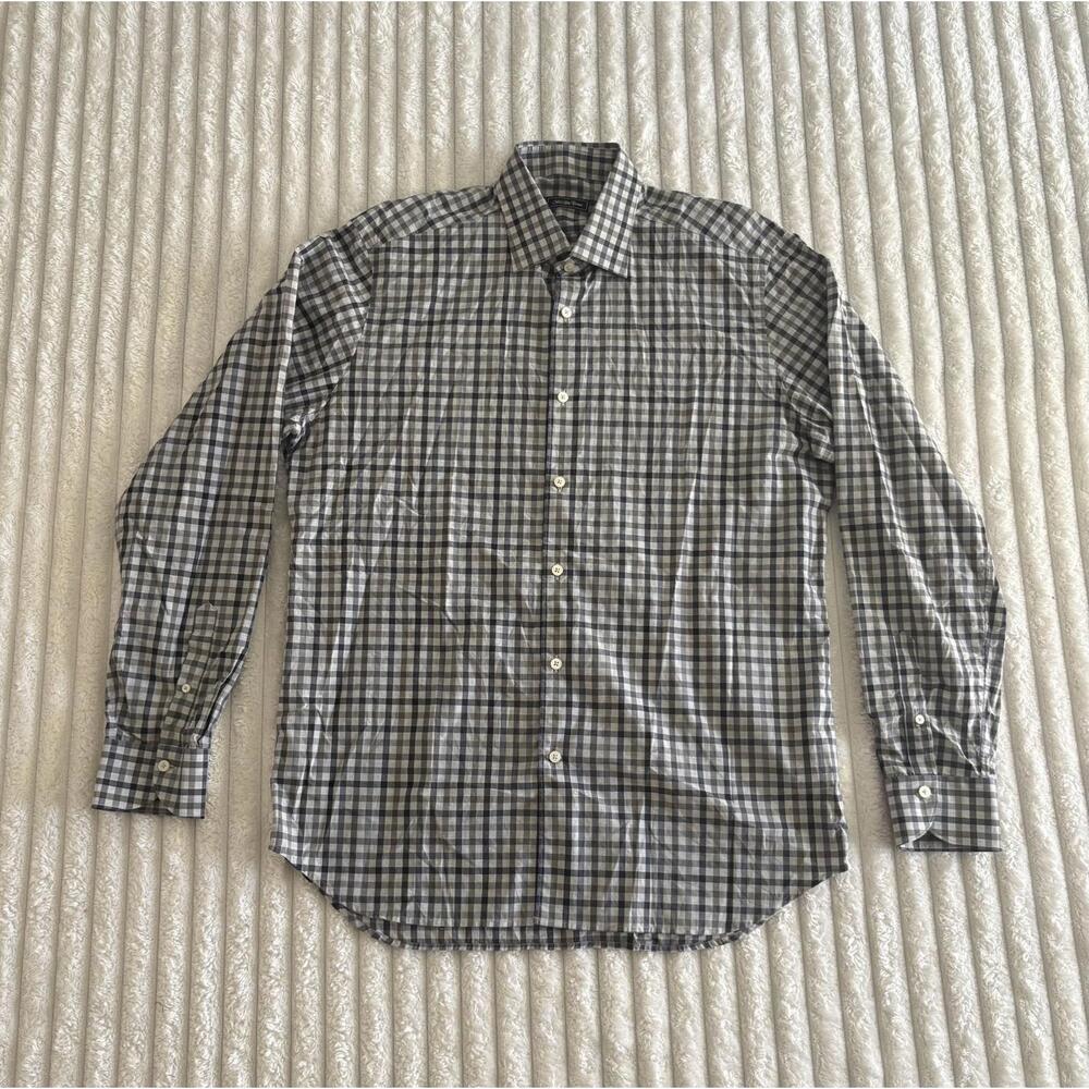 Men's Saks Fifth Avenue Checkered Dress Shirt